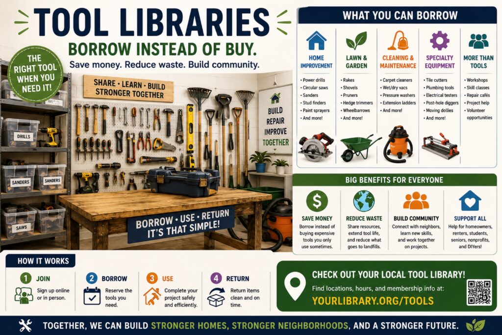 Community Tool Libraries Are Expanding — Borrow Instead of Buy
